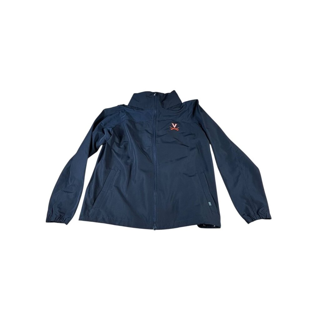 NEW Cutter & Buck Jacket Blue VA Cavaliers UVA Charter Eco Full Zip Sz L NWT